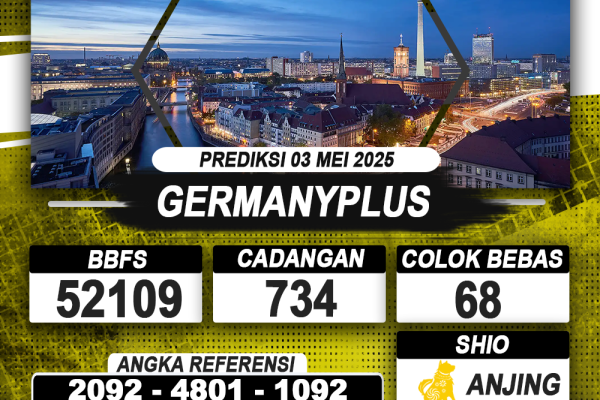 PREDIKSI GERMANYPLUS 03 MEI 2025 | PREDIKSI TOGEL KUNINGTOTO