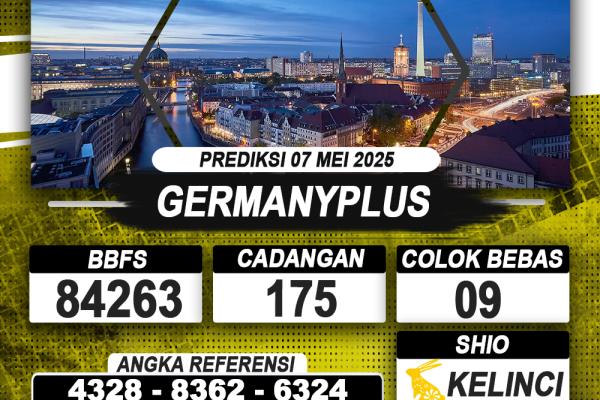 PREDIKSI GERMANYPLUS 07 MEI 2025 | PREDIKSI TOGEL KUNINGTOTO