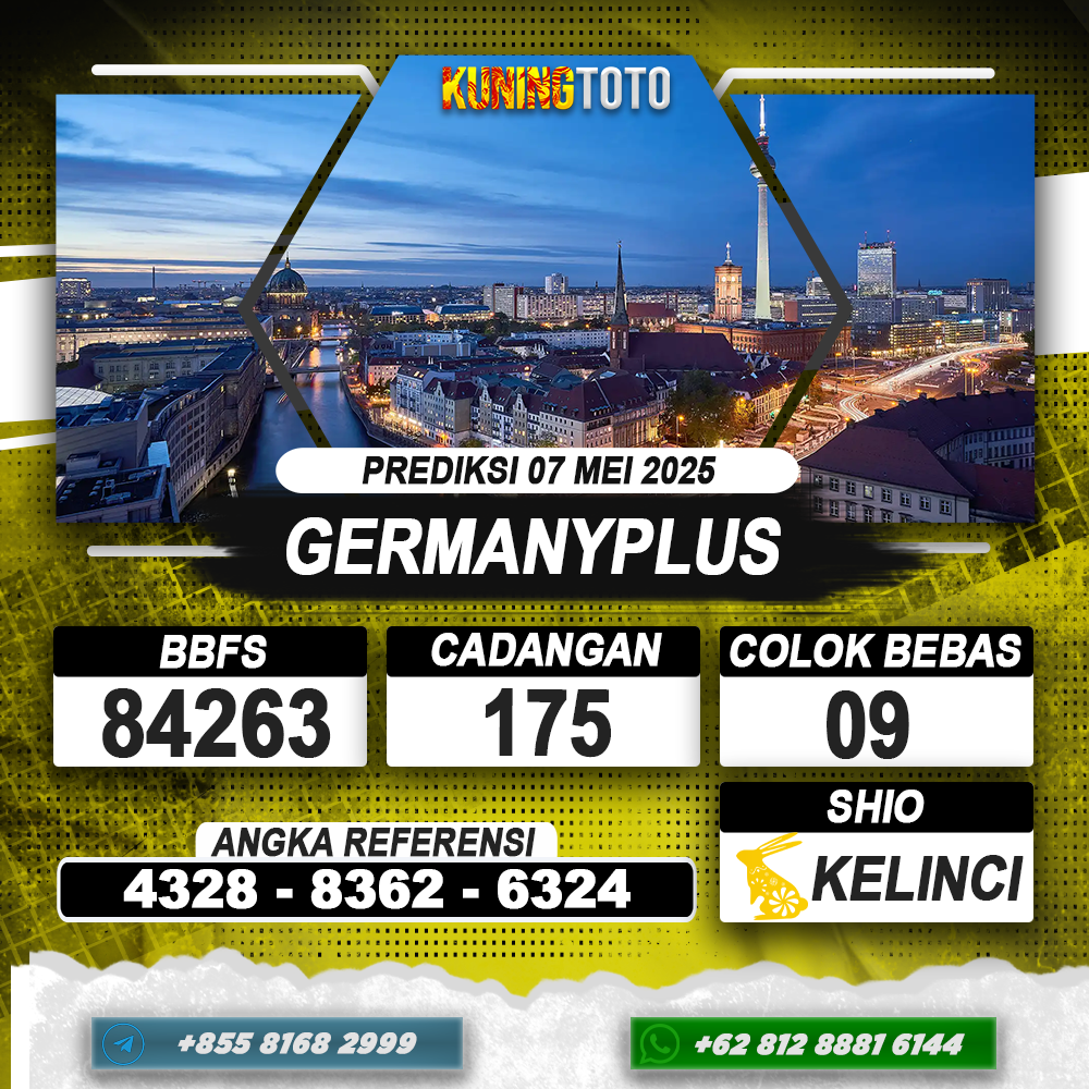 PREDIKSI GERMANYPLUS 07 MEI 2025 | PREDIKSI TOGEL KUNINGTOTO