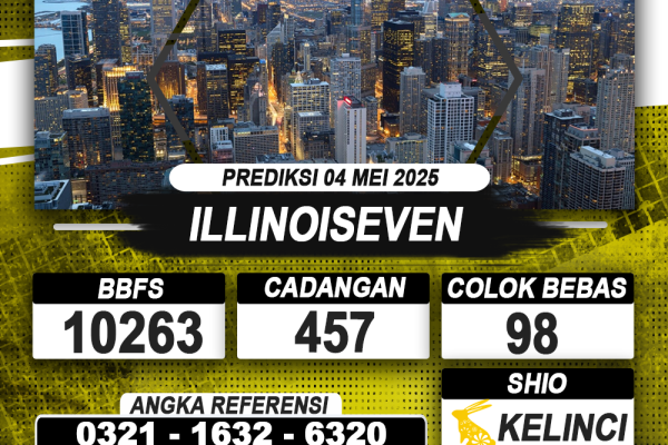 PREDIKSI ILLINOISEVEN 04 MEI 2025 | PREDIKSI TOGEL KUNINGTOTO