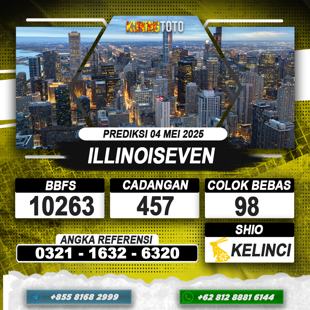 PREDIKSI ILLINOISEVEN 04 MEI 2025 | PREDIKSI TOGEL KUNINGTOTO