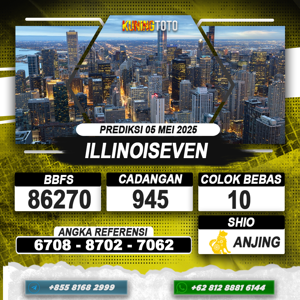 PREDIKSI ILLINOISEVEN 05 MEI 2025 | PREDIKSI TOGEL KUNINGTOTO