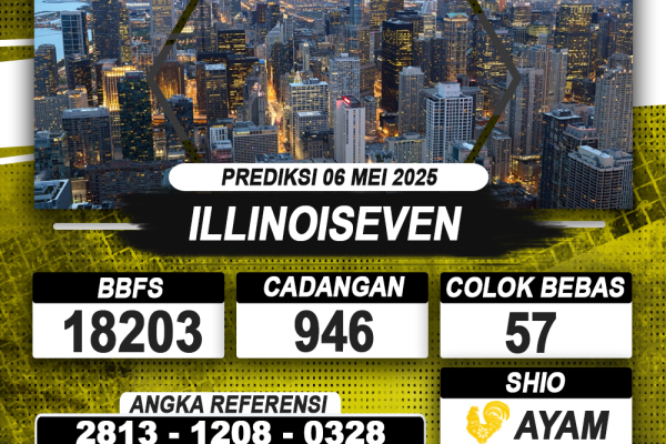 PREDIKSI ILLINOISEVEN 06 MEI 2025 | PREDIKSI TOGEL KUNINGTOTO