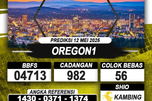PREDIKSI OREGON1 12 MEI 2025 | PREDIKSI TOGEL KUNINGTOTO