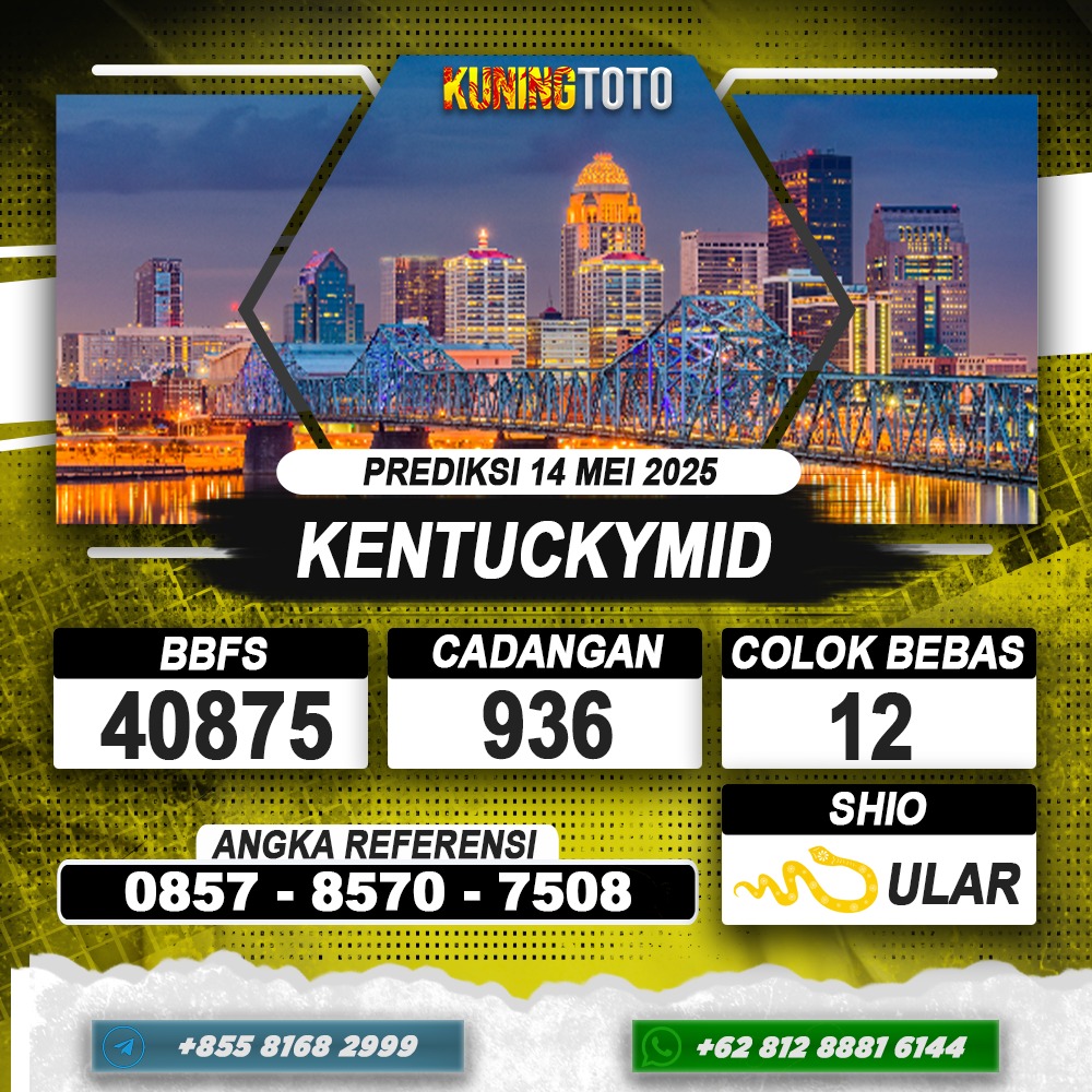 PREDIKSI KENTUCKYMID 14 MEI 2025 | PREDIKSI TOGEL KUNINGTOTO