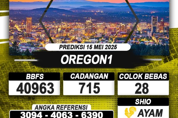PREDIKSI OREGON1 15 MEI 2025 | PREDIKSI TOGEL KUNINGTOTO