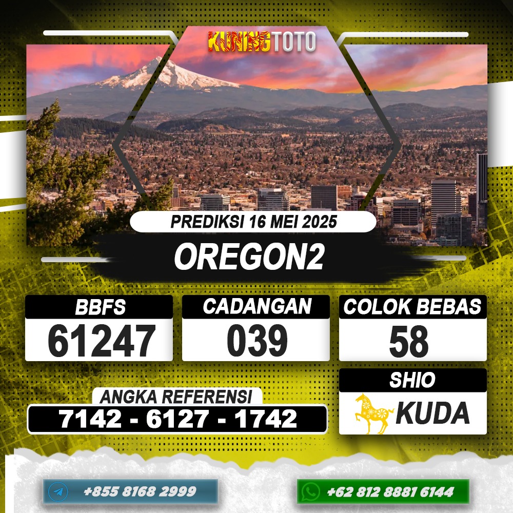 PREDIKSI OREGON2 16 MEI 2025 | PREDIKSI TOGEL KUNINGTOTO