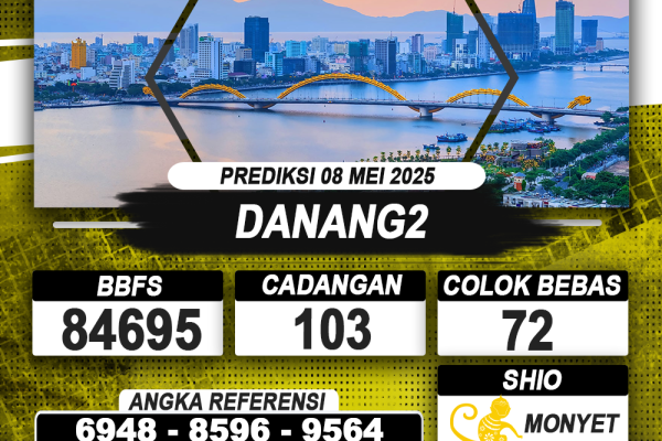 PREDIKSI DANANG2 08 MEI 2025 | PREDIKSI TOGEL KUNINGTOTO