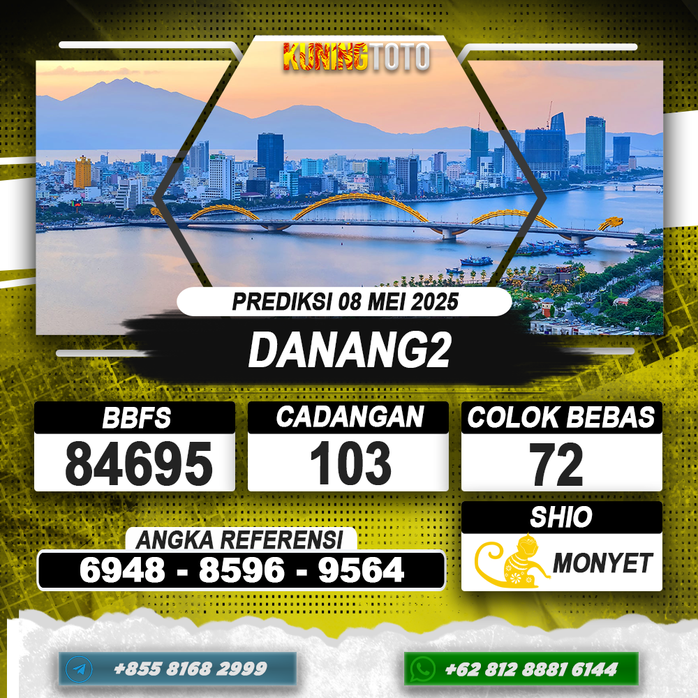 PREDIKSI DANANG2 08 MEI 2025 | PREDIKSI TOGEL KUNINGTOTO