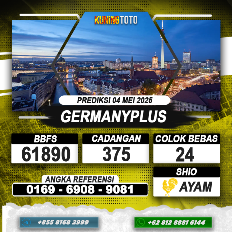 PREDIKSI GERMANYPLUS 04 MEI 2025 | PREDIKSI TOGEL KUNINGTOTO