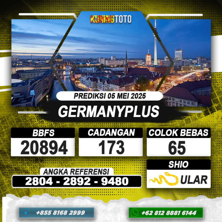 PREDIKSI GERMANYPLUS 05 MEI 2025 | PREDIKSI TOGEL KUNINGTOTO