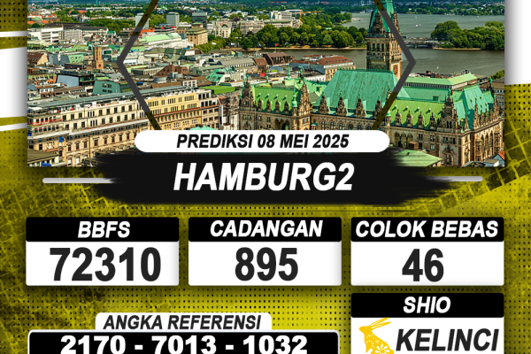 PREDIKSI HAMBURG2 08 MEI 2025 | PREDIKSI TOGEL KUNINGTOTO