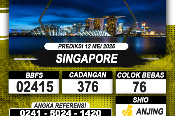 PREDIKSI SINGAPORE 12 MEI 2025 | PREDIKSI TOGEL KUNINGTOTO