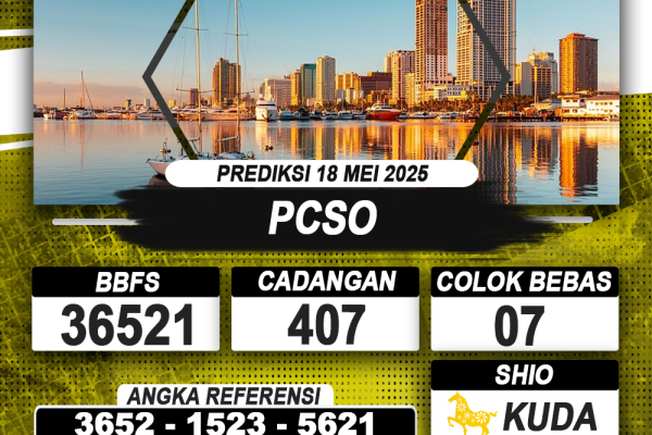 PREDIKSI PCSO 18 MEI 2025 | PREDIKSI TOGEL KUNINGTOTO