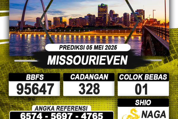 PREDIKSI MISSOURIEVEN 05 MEI 2025 | PREDIKSI TOGEL KUNINGTOTO