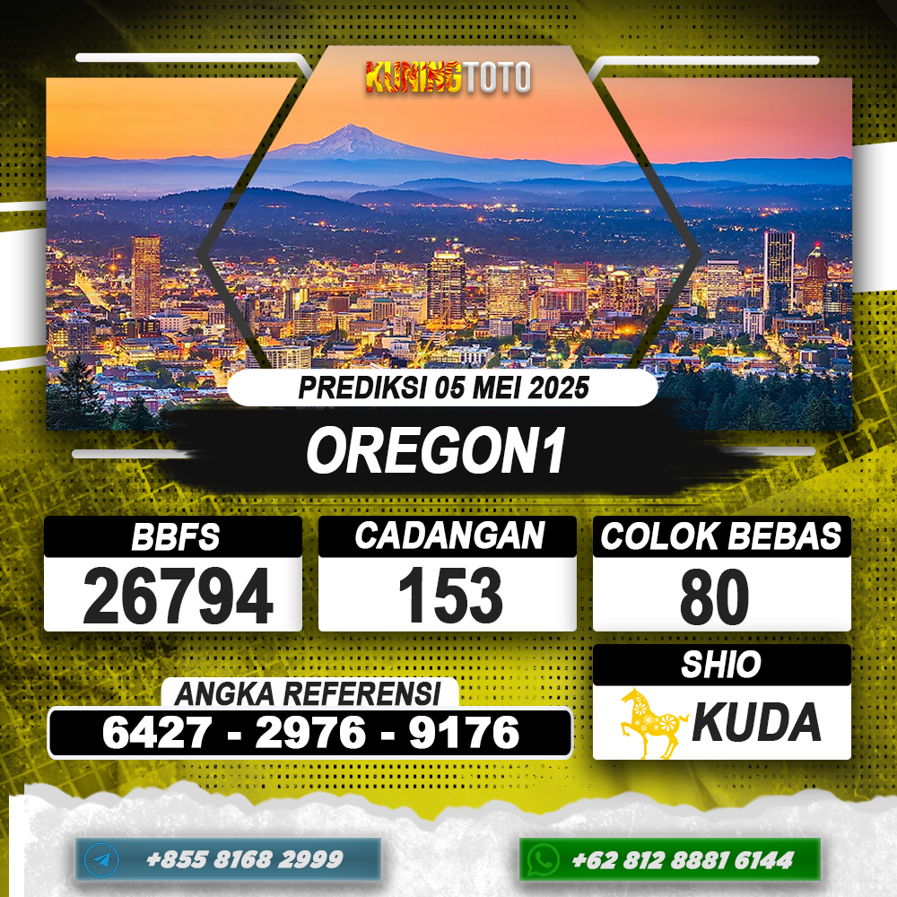 PREDIKSI OREGON1 05 MEI 2025 | PREDIKSI TOGEL KUNINGTOTO