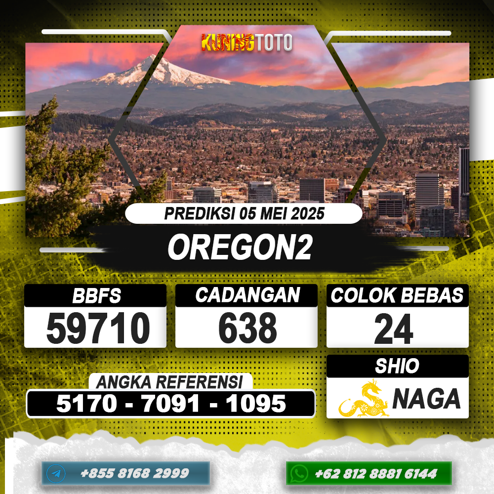 PREDIKSI OREGON2 05 MEI 2025 | PREDIKSI TOGEL KUNINGTOTO