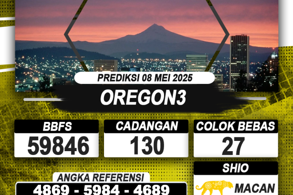 PREDIKSI OREGON3 08 MEI 2025 | PREDIKSI TOGEL KUNINGTOTO
