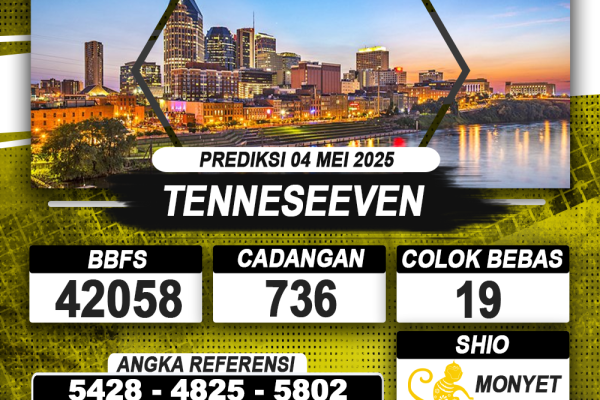 PREDIKSI TENNESEEVEN 04 MEI 2025 | PREDIKSI TOGEL KUNINGTOTO