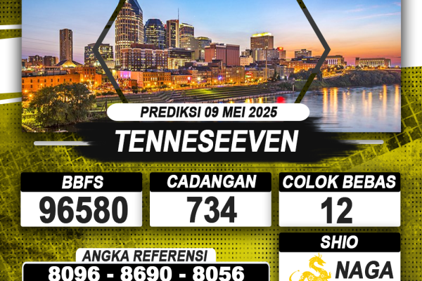 PREDIKSI TENNESEEVEN 09 MEI 2025 | PREDIKSI TOGEL KUNINGTOTO