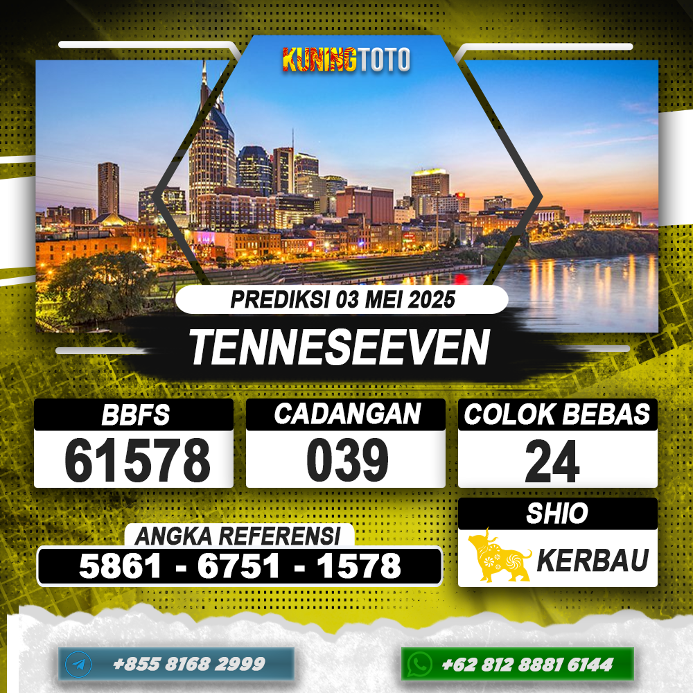 PREDIKSI TENNESEEVEN 03 MEI 2025 | PREDIKSI TOGEL KUNINGTOTO