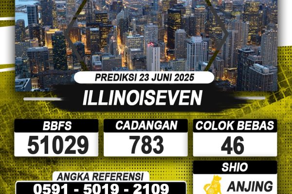 PREDIKSI ILLINOISEVEN 23 JUNI 2025 | PREDIKSI TOGEL KUNINGTOTO