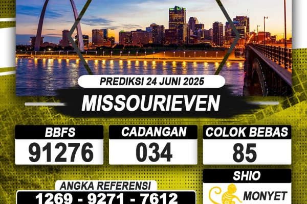 PREDIKSI MISSOURIEVEN 24 JUNI 2025 | PREDIKSI TOGEL KUNINGTOTO