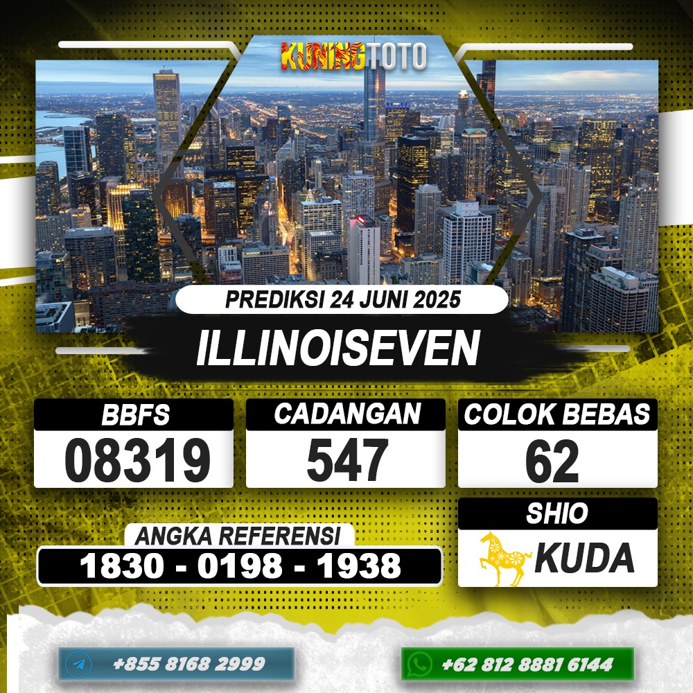 PREDIKSI ILLINOISEVEN 24 JUNI 2025 | PREDIKSI TOGEL KUNINGTOTO