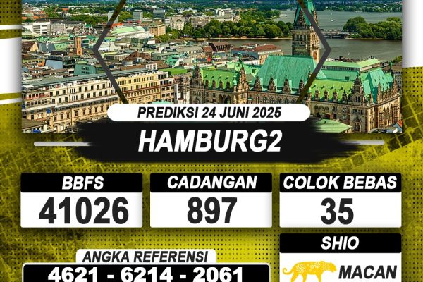 PREDIKSI HAMBURG2 24 JUNI 2025 | PREDIKSI TOGEL KUNINGTOTO