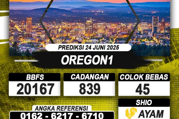 PREDIKSI OREGON1 24 JUNI 2025 | PREDIKSI TOGEL KUNINGTOTO