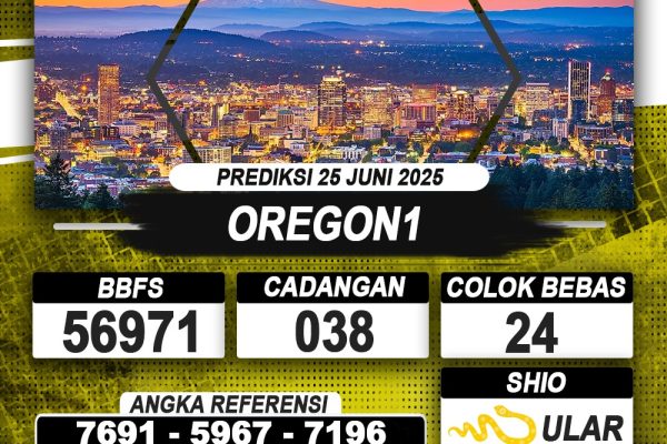PREDIKSI OREGON1 25 JUNI 2025 | PREDIKSI TOGEL KUNINGTOTO