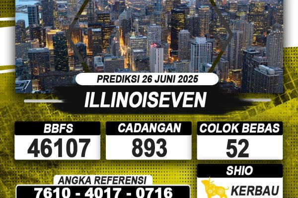 PREDIKSI ILLINOISEVEN 26 JUNI 2025 | PREDIKSI TOGEL KUNINGTOTO