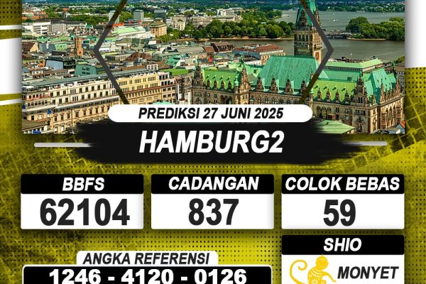 PREDIKSI HAMBURG2 27 JUNI 2025 | PREDIKSI TOGEL KUNINGTOTO