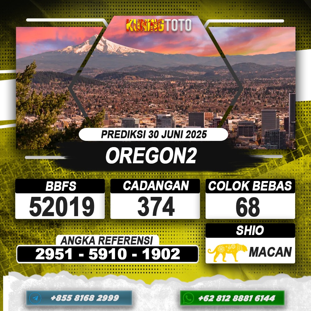 PREDIKSI OREGON2 30 JUNI 2025 | PREDIKSI TOGEL KUNINGTOTO