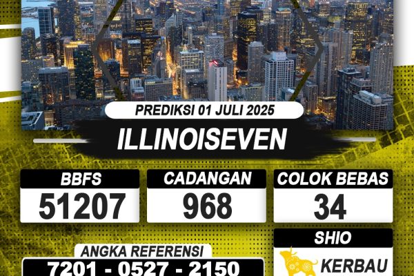 PREDIKSI ILLINOISEVEN 01 JULI 2025 | PREDIKSI TOGEL KUNINGTOTO