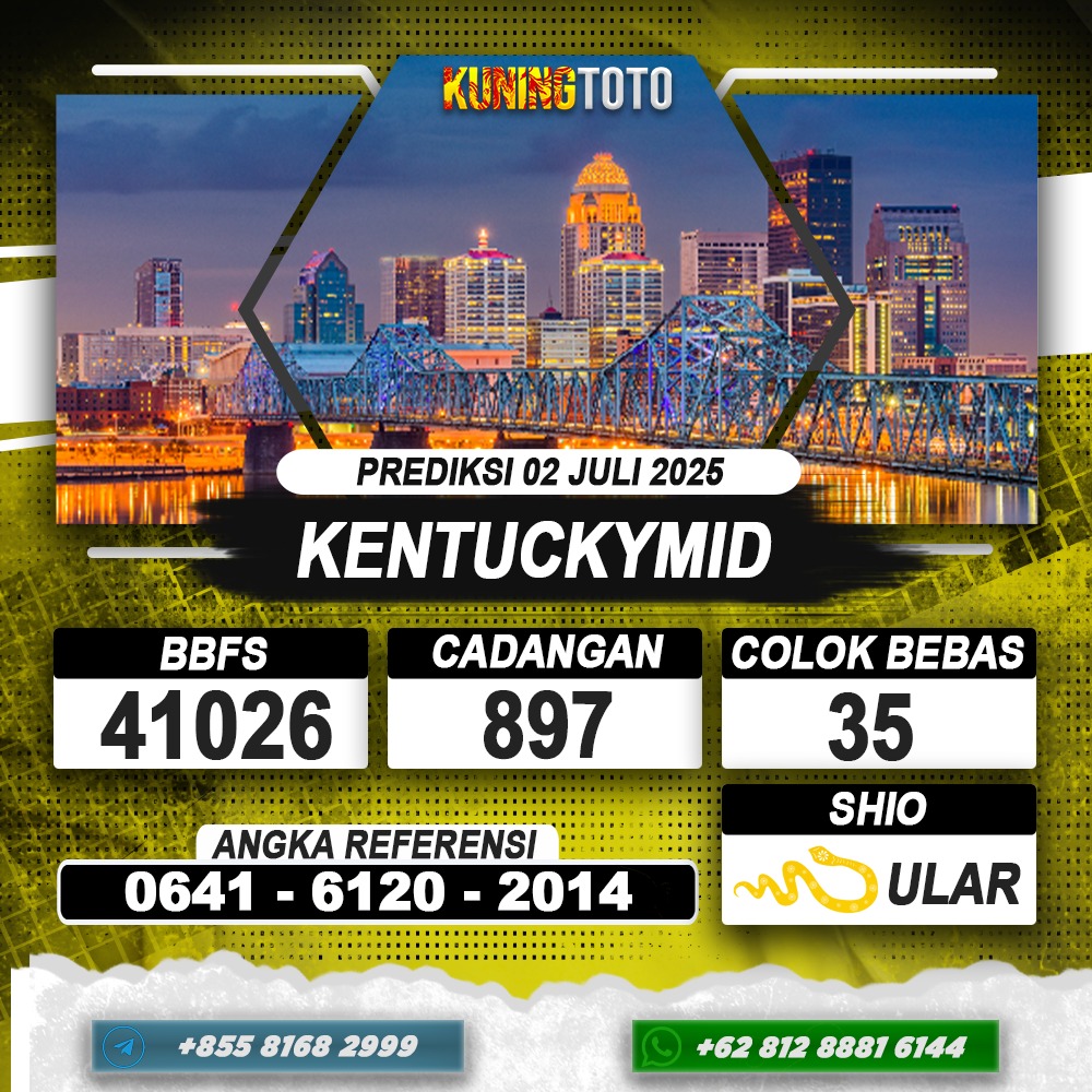 PREDIKSI KENTUCKYMID 02 JULI 2025 | PREDIKSI TOGEL KUNINGTOTO