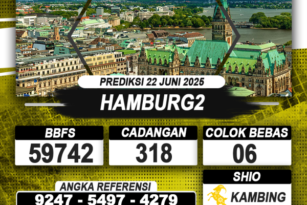 PREDIKSI HAMBURG2 22 JUNI 2025 | PREDIKSI TOGEL KUNINGTOTO