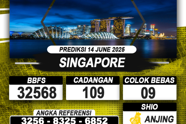 PREDIKSI SINGAPORE 14 JUNE 2025 | PREDIKSI TOGEL KUNINGTOTO