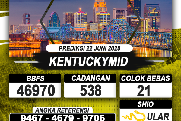 PREDIKSI KENTUCKYMID 22 JUNI 2025 | PREDIKSI TOGEL KUNINGTOTO