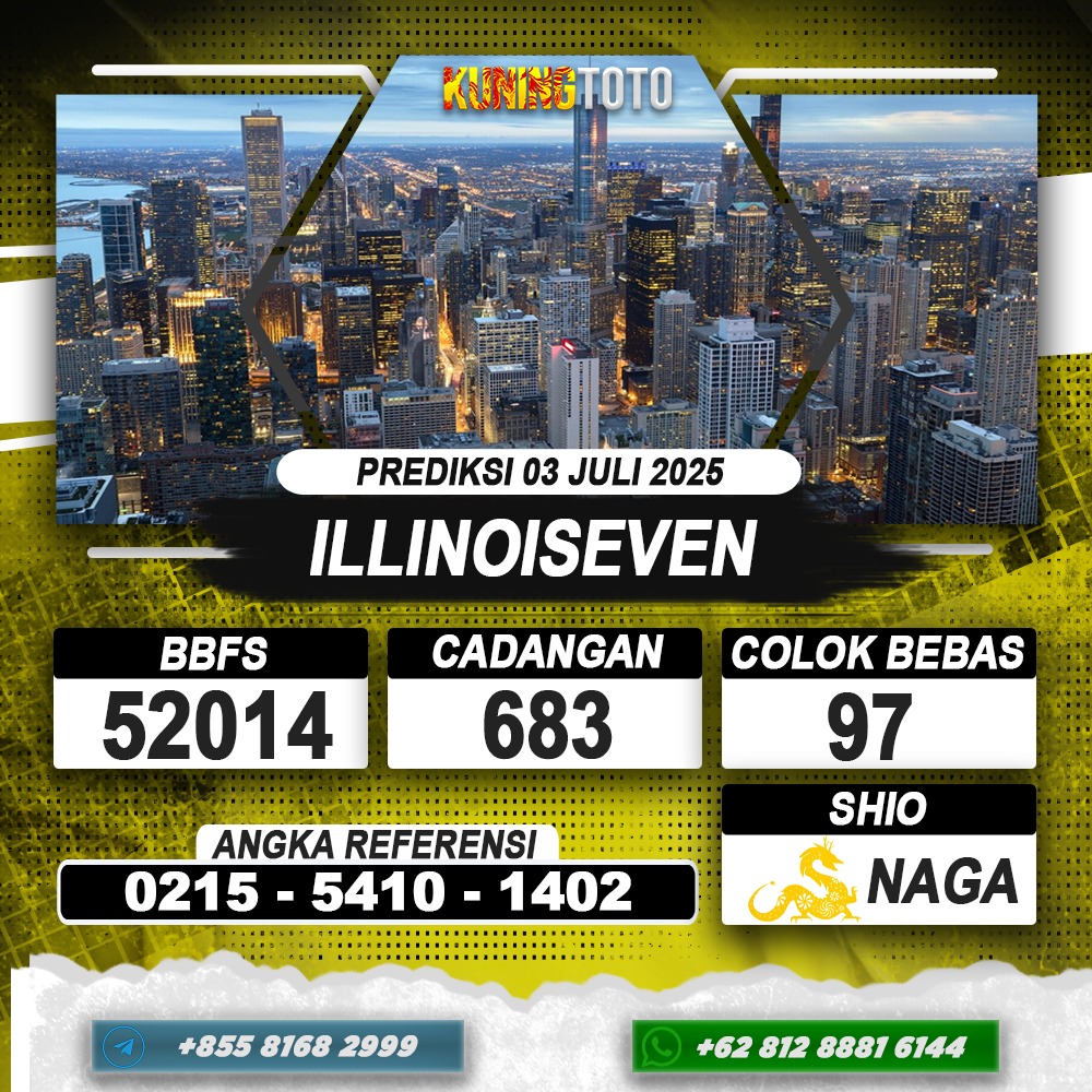 PREDIKSI ILLINOISEVEN 03 JULI 2025 | PREDIKSI TOGEL KUNINGTOTO