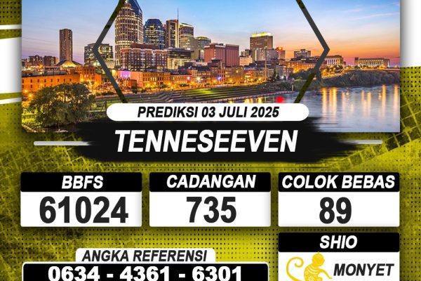 PREDIKSI TENNESEEVEN 03 JULI 2025 | PREDIKSI TOGEL KUNINGTOTO