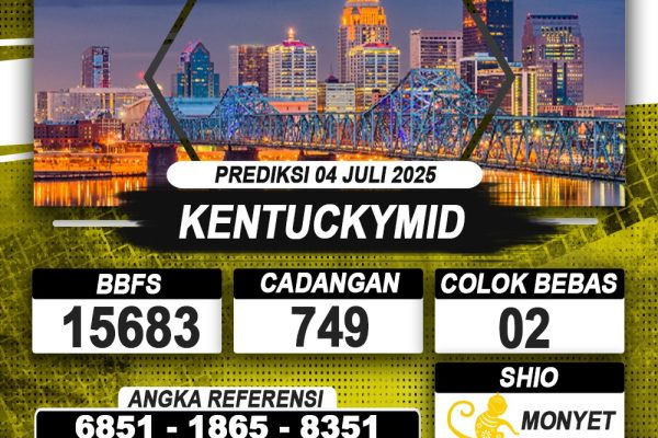 PREDIKSI KENTUCKYMID 04 JULI 2025 | PREDIKSI TOGEL KUNINGTOTO