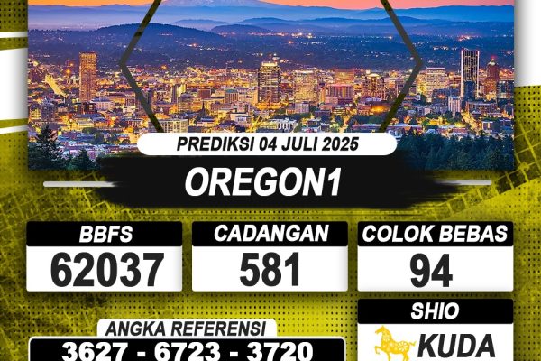 PREDIKSI OREGON1 04 JULI 2025 | PREDIKSI TOGEL KUNINGTOTO