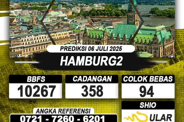 PREDIKSI HAMBURG2 06 JULI 2025 | PREDIKSI TOGEL KUNINGTOTO