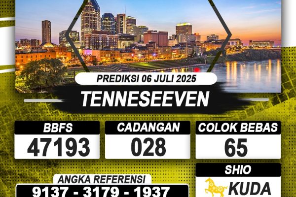 PREDIKSI TENNESEEVEN 06 JULI 2025 | PREDIKSI TOGEL KUNINGTOTO PREDIKSI TENNESEEVEN 06 JULI 2025 | PREDIKSI TOGEL KUNINGTOTO