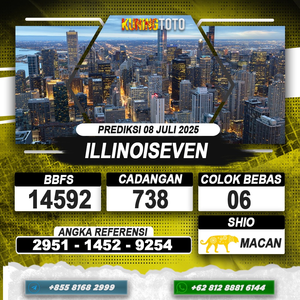 PREDIKSI ILLINOISEVEN 08 JULI 2025 | PREDIKSI TOGEL KUNINGTOTO