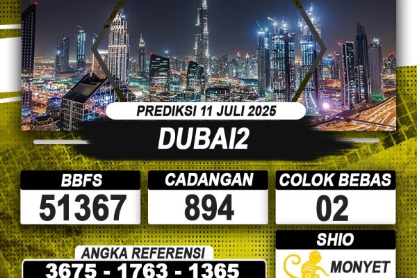 PREDIKSI DUBAI2 11 JULI 2025 | PREDIKSI TOGEL KUNINGTOTO