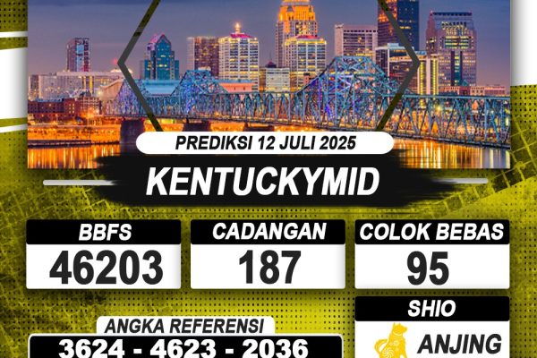 PREDIKSI KENTUCKYMID 12 JULI 2025 | PREDIKSI TOGEL KUNINGTOTO