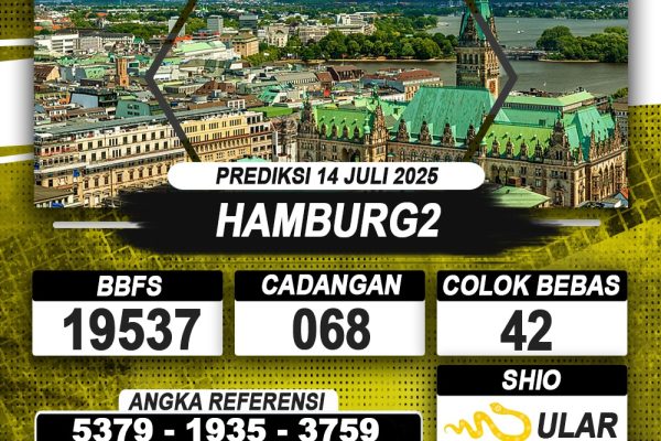 PREDIKSI HAMBURG2 14 JULI 2025 | PREDIKSI TOGEL KUNINGTOTO