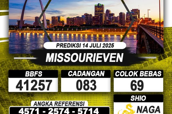 PREDIKSI MISSOURIEVEN 14 JULI 2025 | PREDIKSI TOGEL KUNINGTOTO